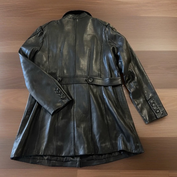 Jones New York Women’s Leather Jacket XL Black Genuine Leather Classic Coat - Picture 8 of 8